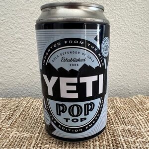Yeti Pop Top Limited Edition Storage Air Can Container 12 Safe Stash Hide Bank